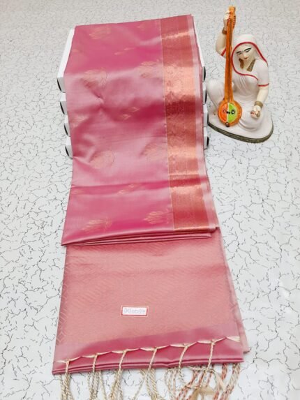 COPPER RADIANCE SOFT SILK SAREE